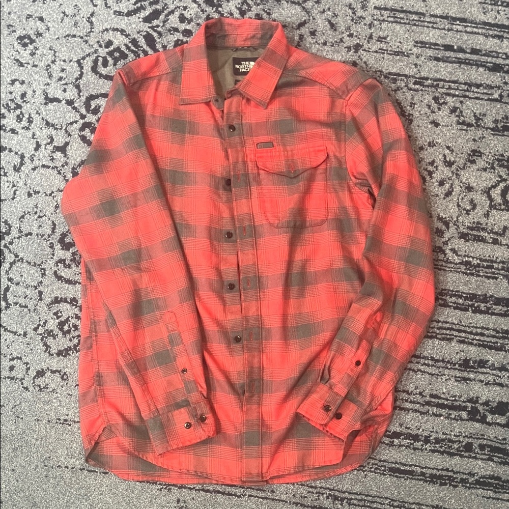 NWOT NORTH FACE Men's Red Plaid Button down Shirt | Size Medium